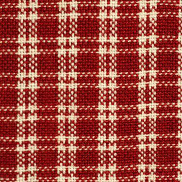 TELA DUNROVEN - COUNTRY - RED/CREAM